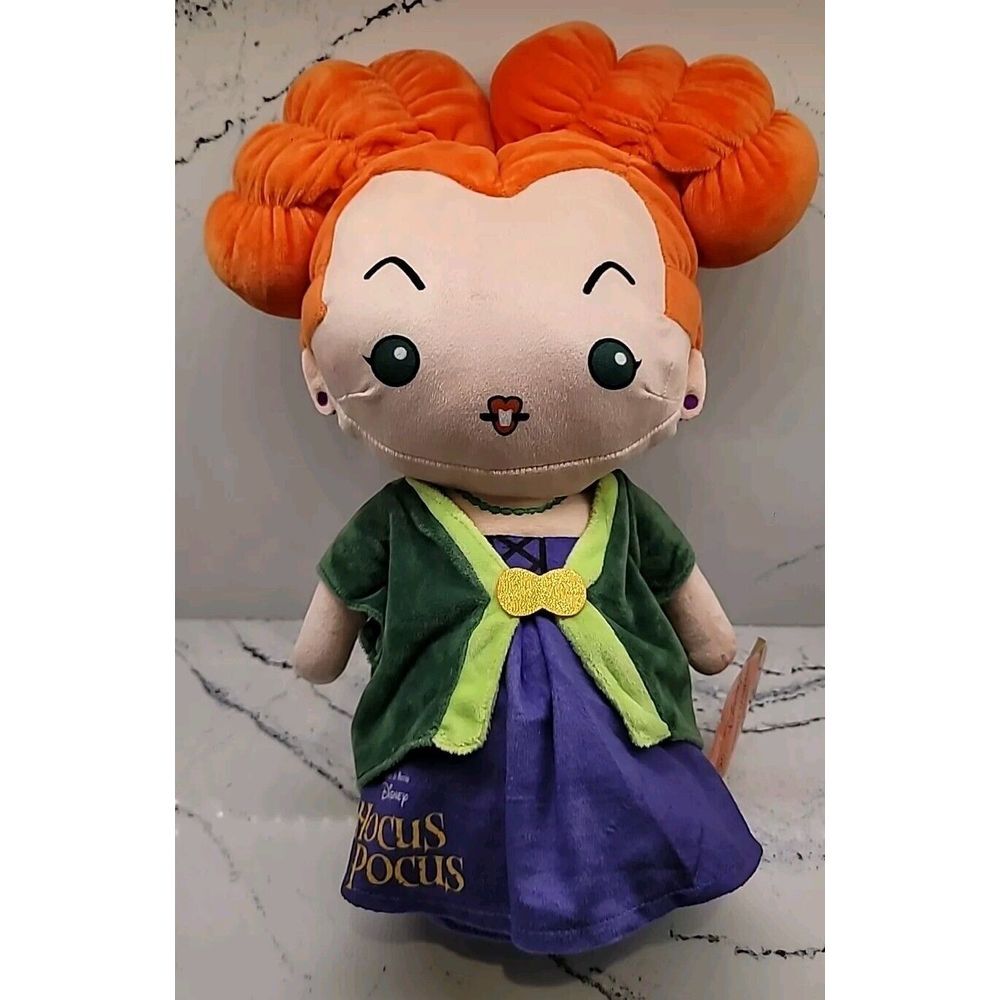 Disney Hocus Pocus Winifred Sanderson 18" Plush Halloween Greeter New